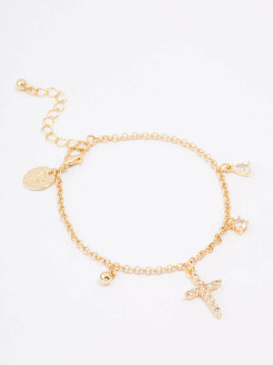 Cross Charm Bracelet