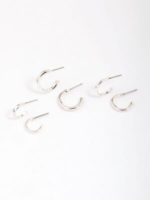 Graduating Huggie Hoop Earring 3-Pack
