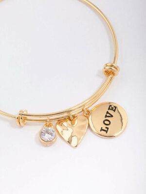 Disc Charm Bangle