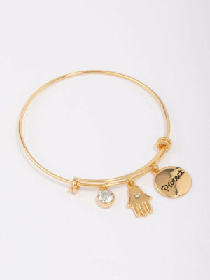 Disc Charm Bangle