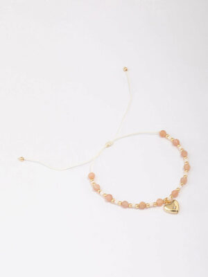 Heart Adjustable Cord Bracelet