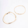Wavy Hammered Bangle Pack