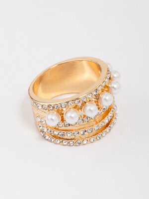 Layered Pearl Ring