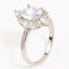 Rhodium Shining Star Ring