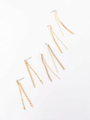 Chain Earring 3-Pack