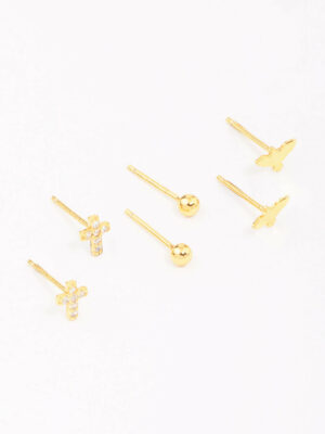Bird & Rose Stud Earring 3-Pack
