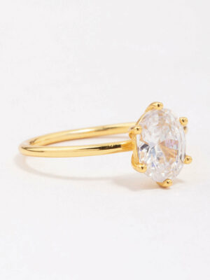 Oval Solitaire Ring