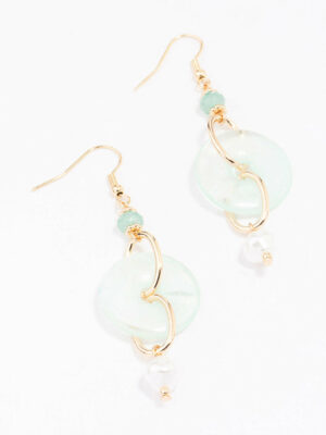 Pearl Donut Earrings