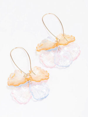 Acrylic Petal Hook Earrings