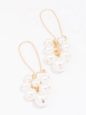 Pearl Cluster Earrings