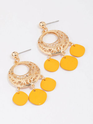 Filigree Disc Earrings