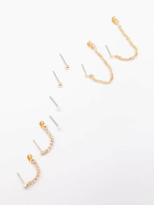 Mixed Chain & Earring 4-Pack