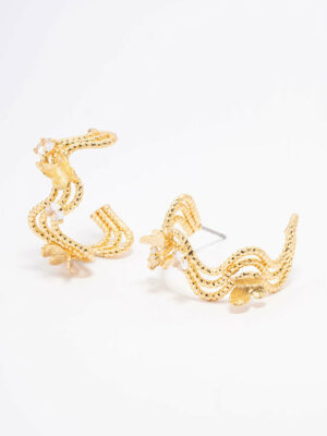 Butterfly Hoop Earrings