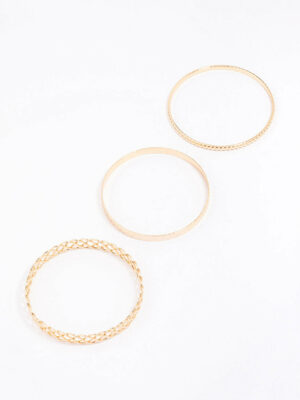 Woven Bangle 3-Pack