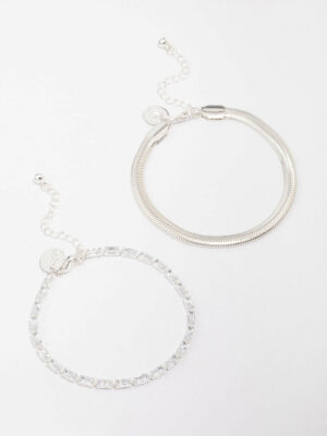 Snake Double Chain Bracelet Pack