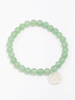 Green Aventurine Evil Eye Charm Bracelet