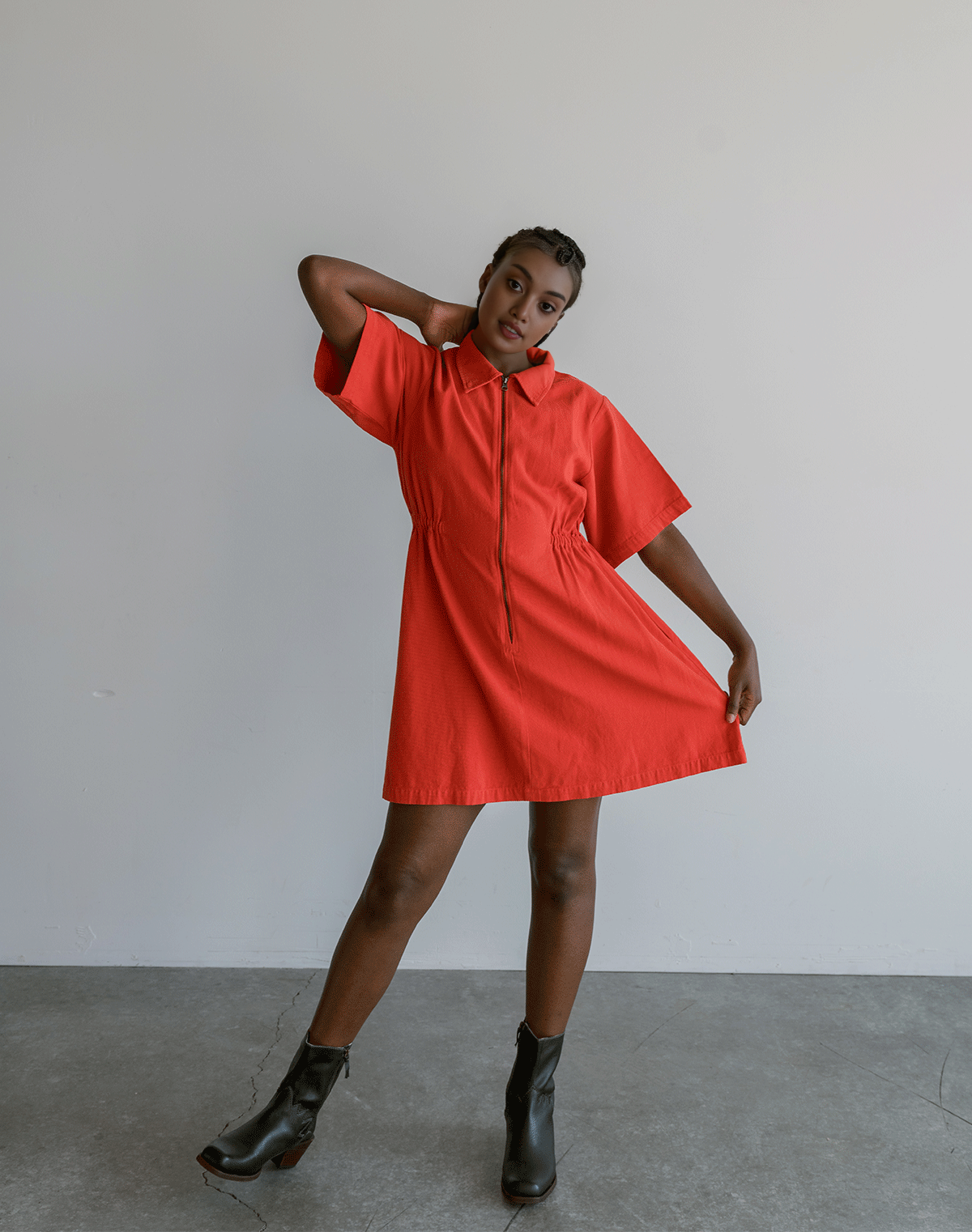 Utility Cinched Zip Dress - Image 29