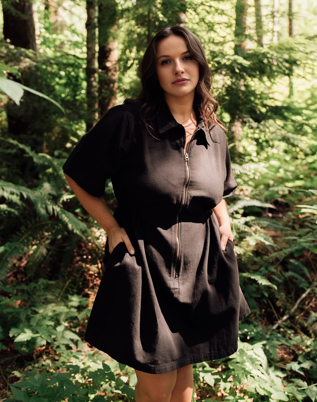 Utility Cinched Zip Dress - Image 9