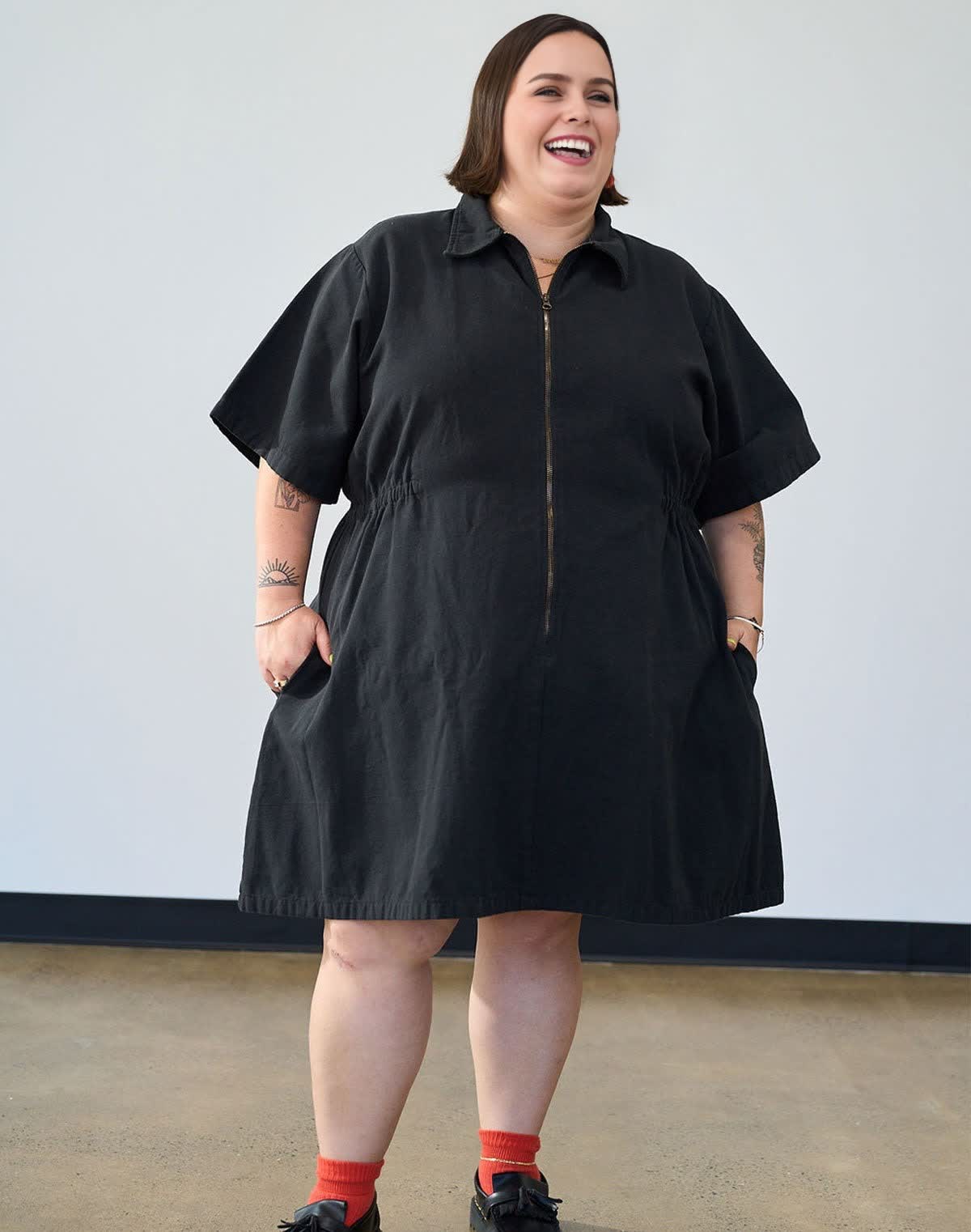 Utility Cinched Zip Dress - Image 3